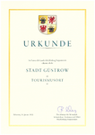 Urkunde "Tourismusort", klassisches Design (PDF-Datei)