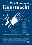 Plakat zur Güstrower Kunstnacht am 2. Oktober 2026 (PDF-Datei)