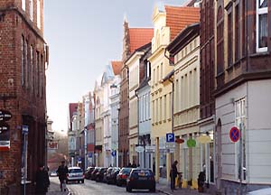 Blick vom Markt in die Gleviner Straße